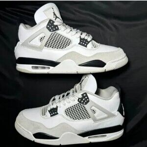 Nike Air Jordan 4 Retro Military Black Men's Shoes